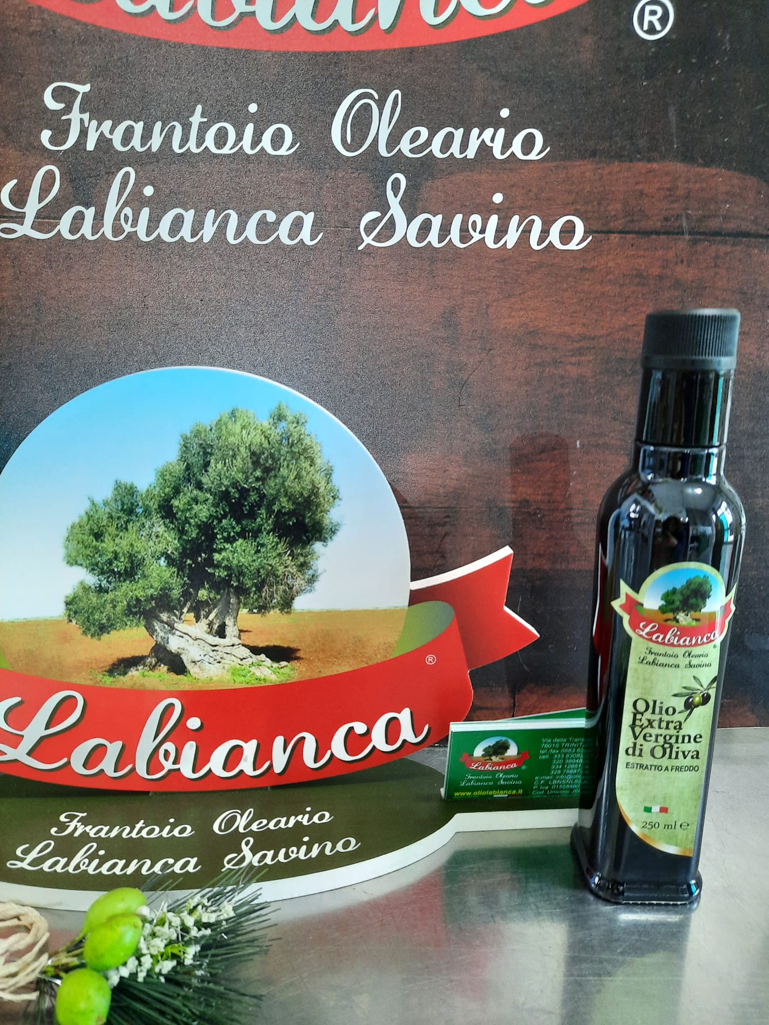 Box 6 marasche da 250 ml - Frantoio Oleario Labianca Savino