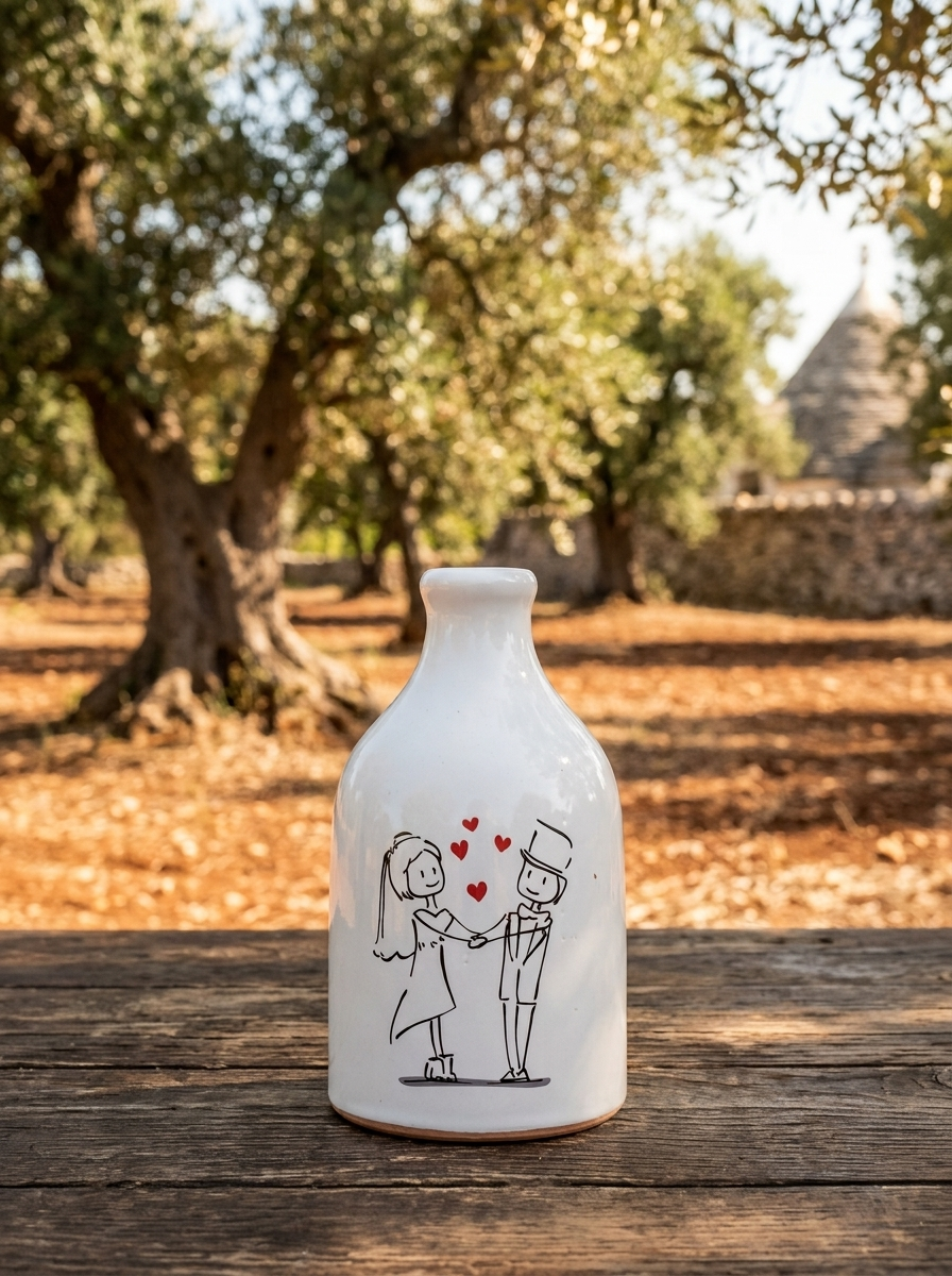 ORCIO SPOSINI CON CUORICINI DA 250 ML